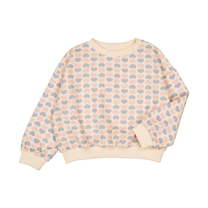 Louis Louise Pink Heart Peace Sweat - Image 2