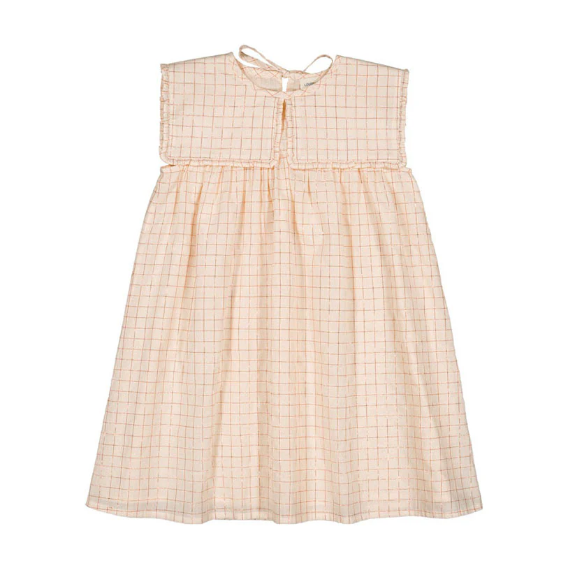 Louis Louise Pink Lurex Check Celestine Dress