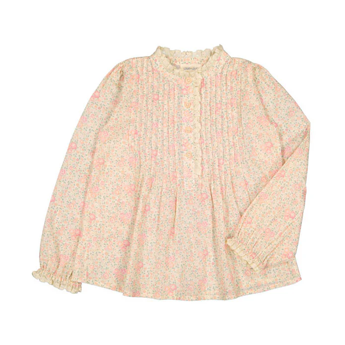 Louis Louise Pink Romantc Flower Mariannette Blouse - Image 2