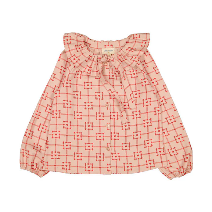 Louis Louise Pink Square Heart Angele Blouse