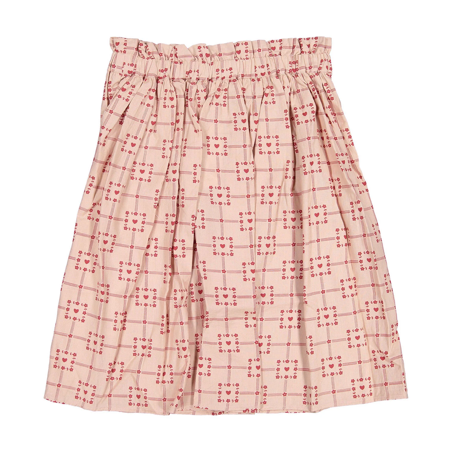 Louis Louise Pink Square Heart Long Artemis Skirt