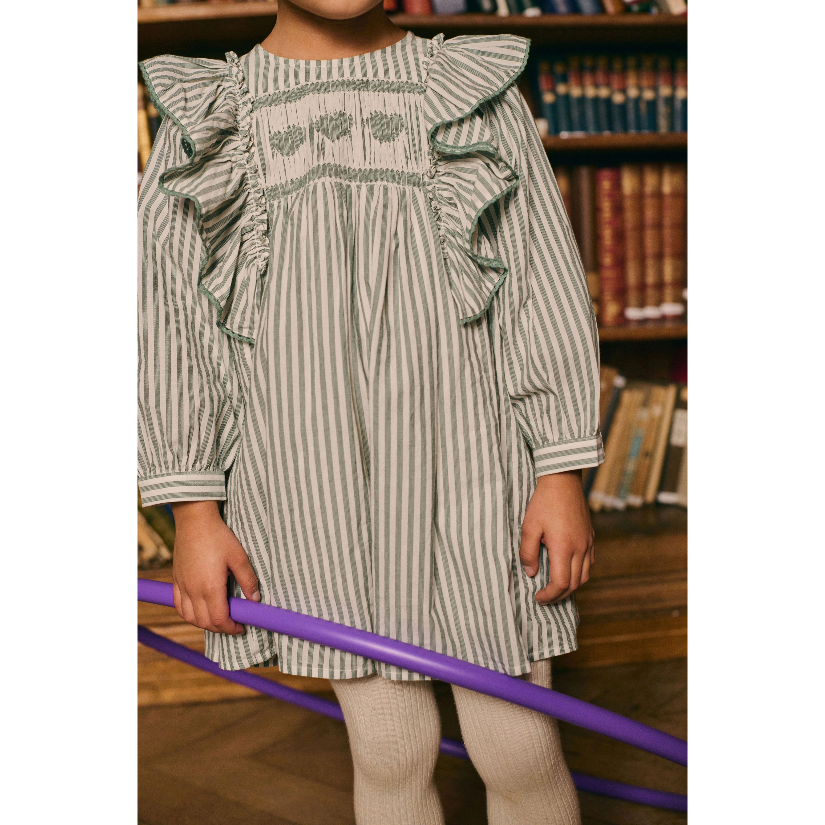 Louise Misha Almond Stripes Martinella Dress - Image 2