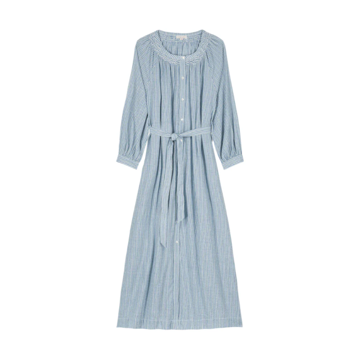 Louise Misha Blue Parasol Stripes Cilona Women Dress