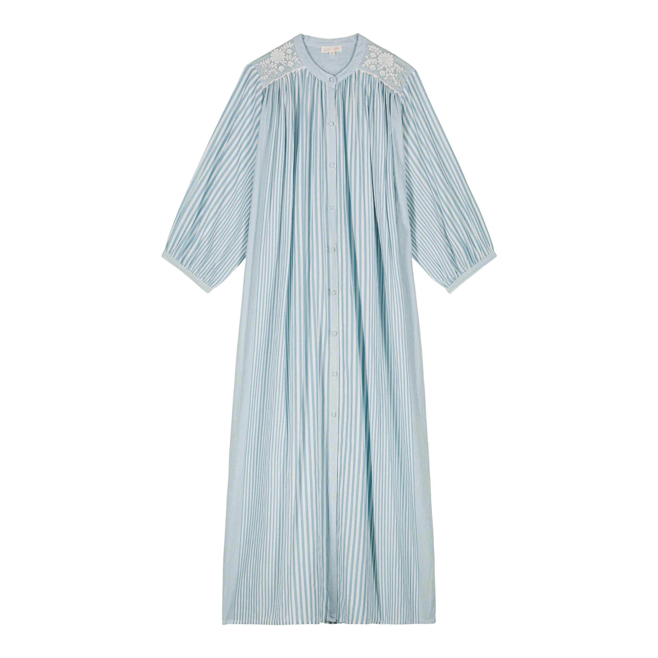 Louise Misha Blue Stripes Deepalina Dress