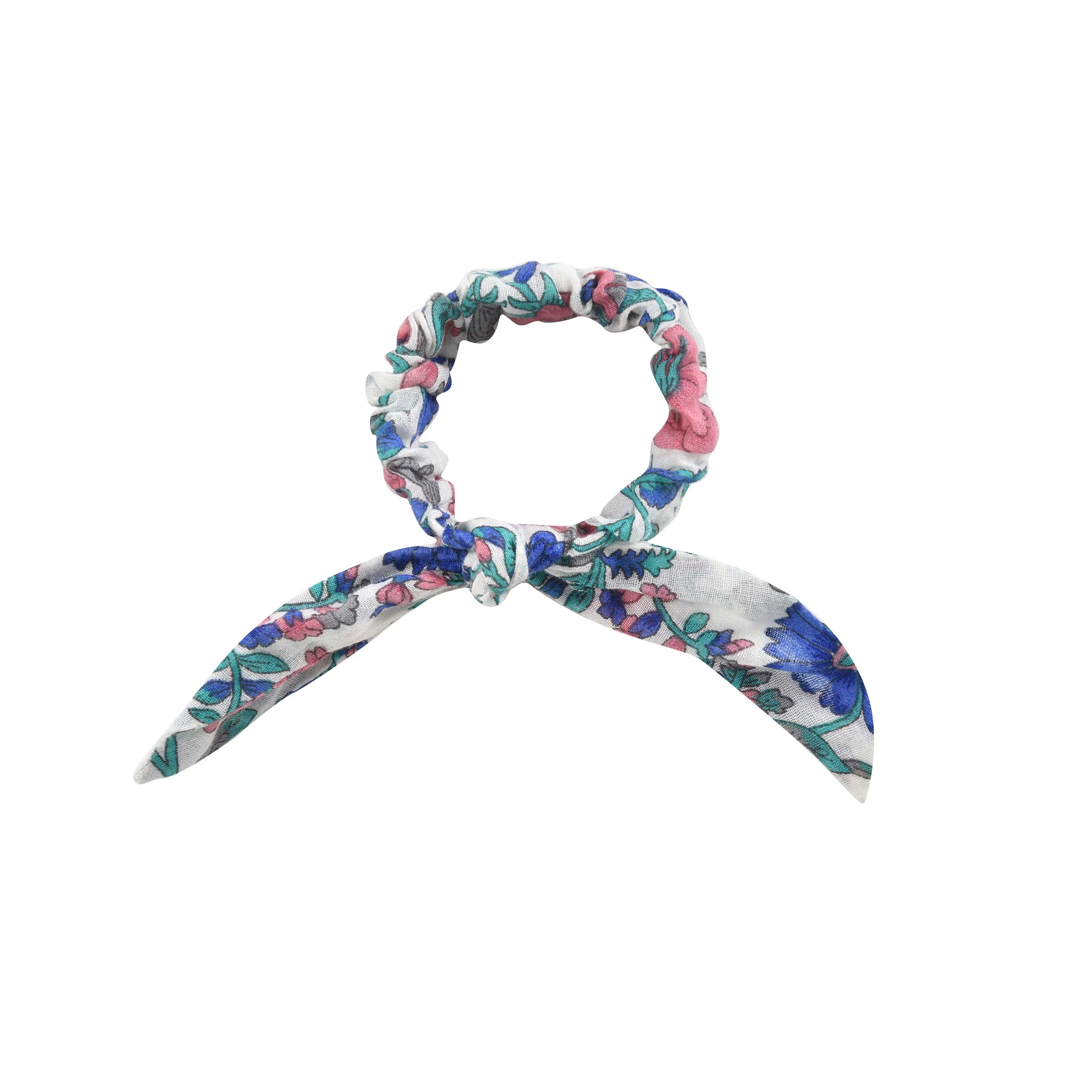 Louise Misha Blue Summer Meadow Chloe Scrunchie