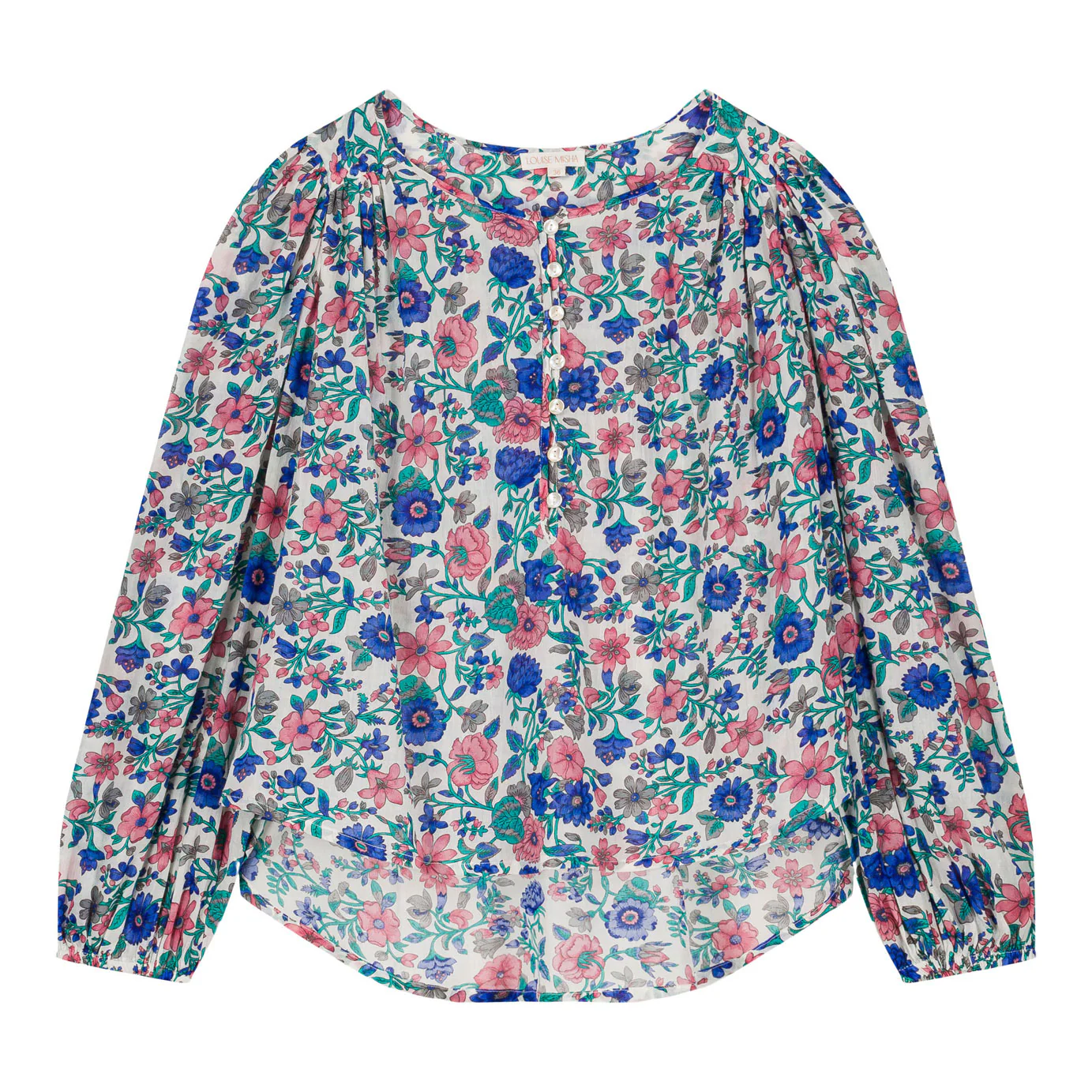 Louise Misha Blue Summer Meadow Marianna Blouse