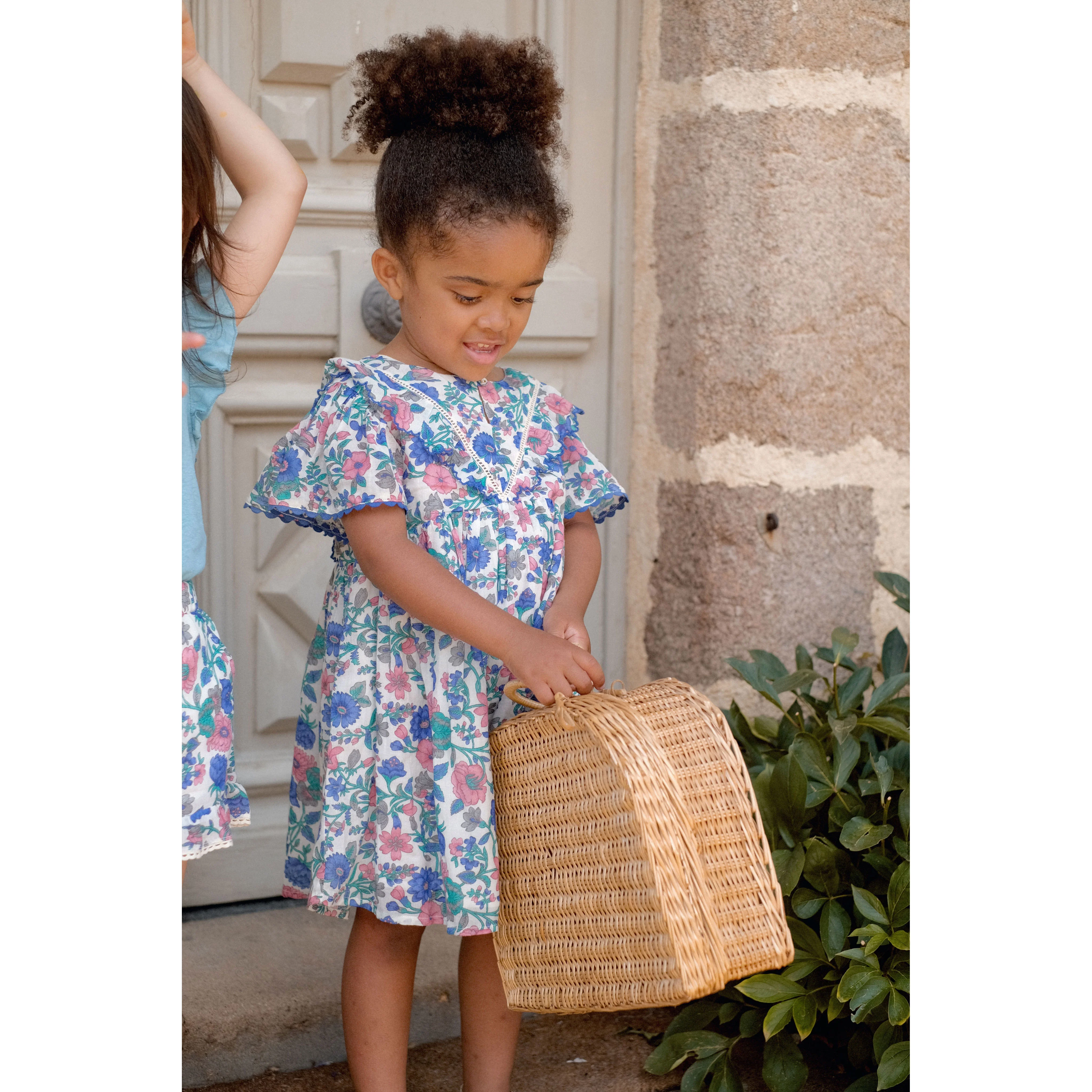 Louise Misha Blue Summer Meadow Siloe Dress - Image 2