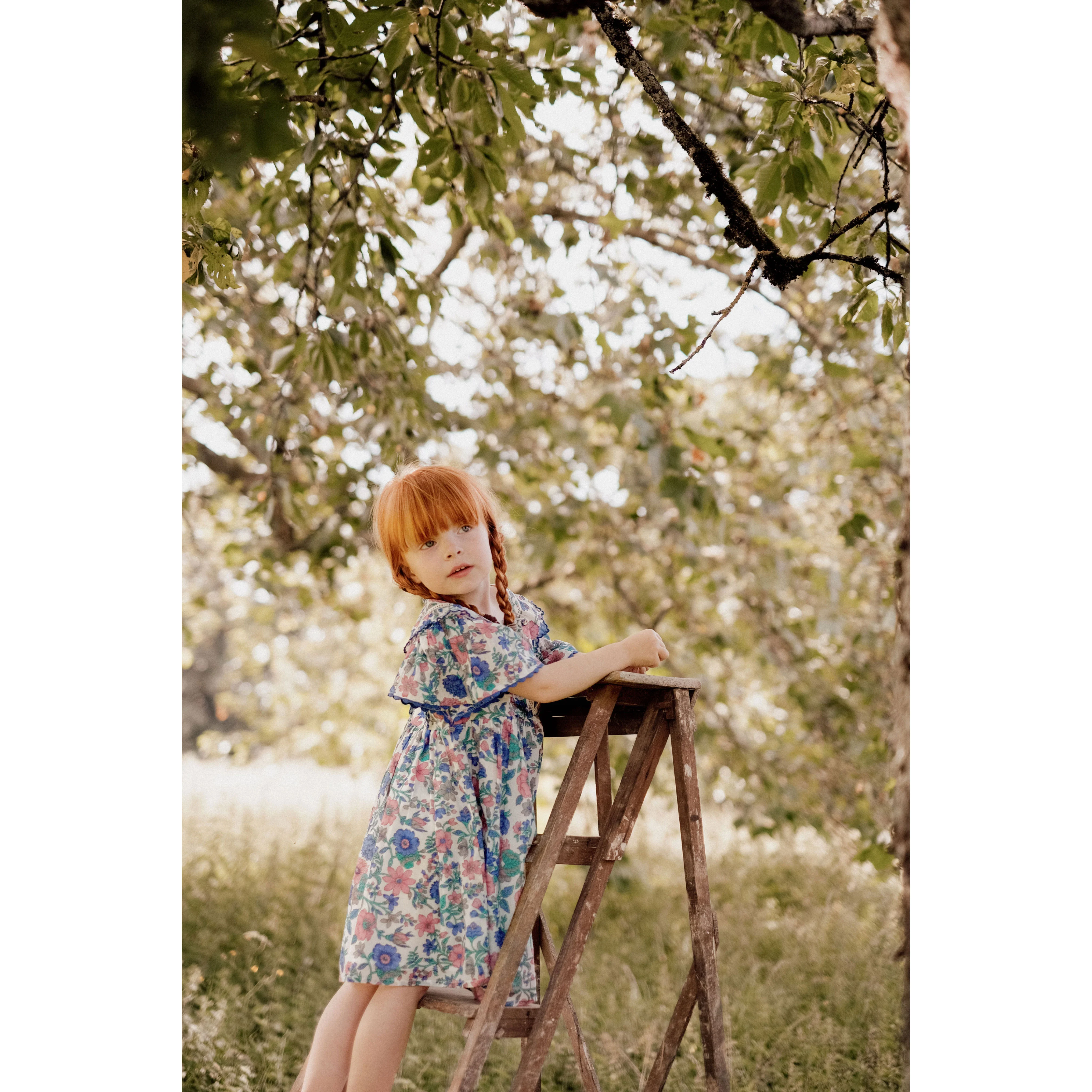 Louise Misha Blue Summer Meadow Siloe Dress - Image 3