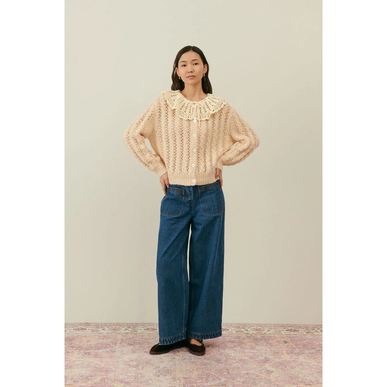 Louise Misha Blush Ascaliane Cardigan - Image 2
