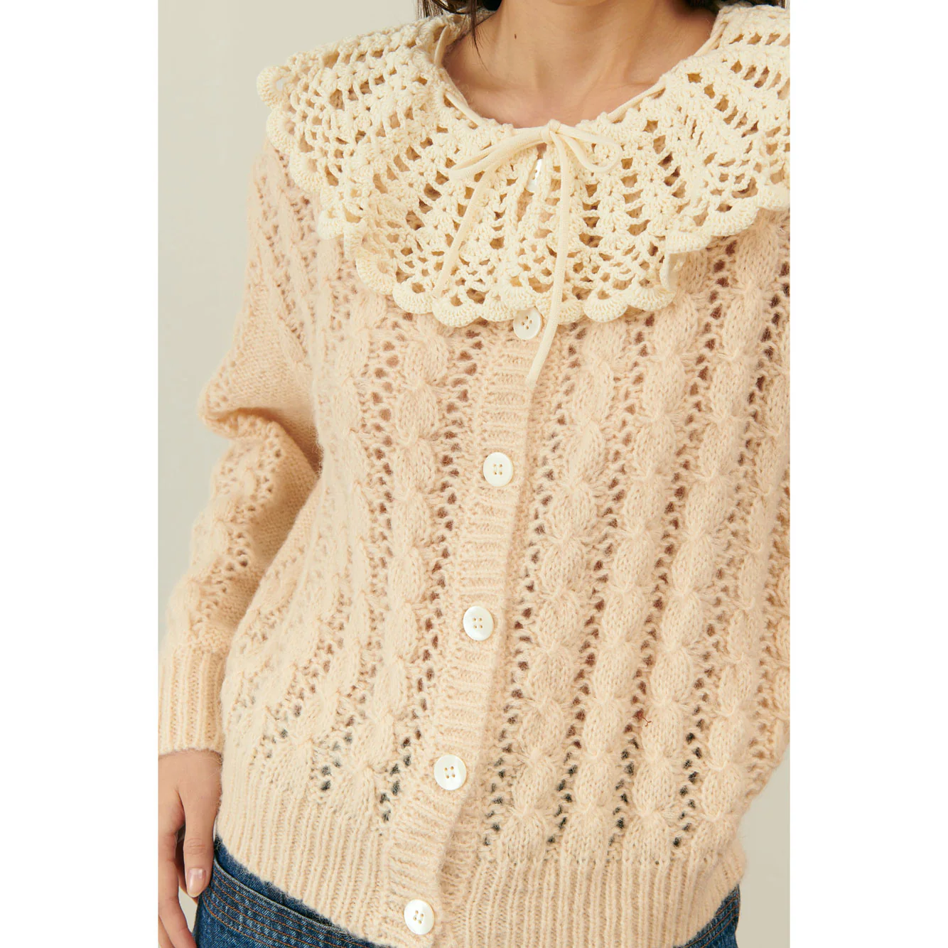 Louise Misha Blush Ascaliane Cardigan - Image 3
