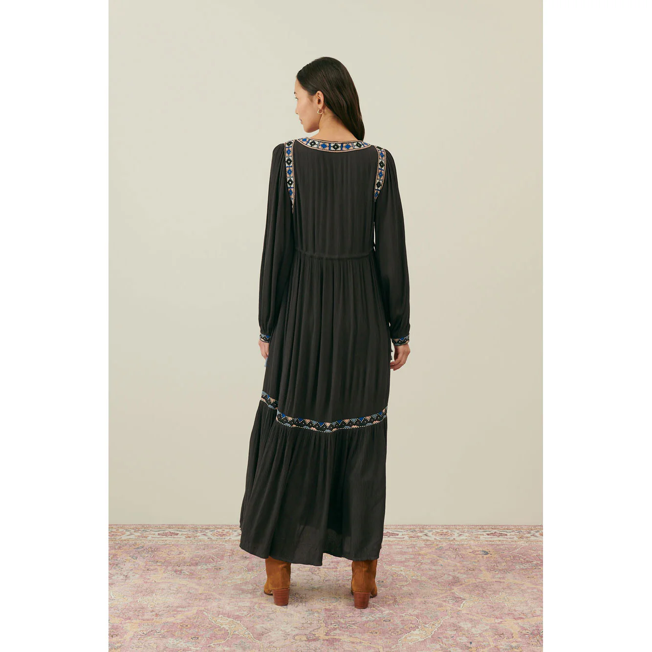 Louise Misha Charcoal Gabriella Dress - Image 4