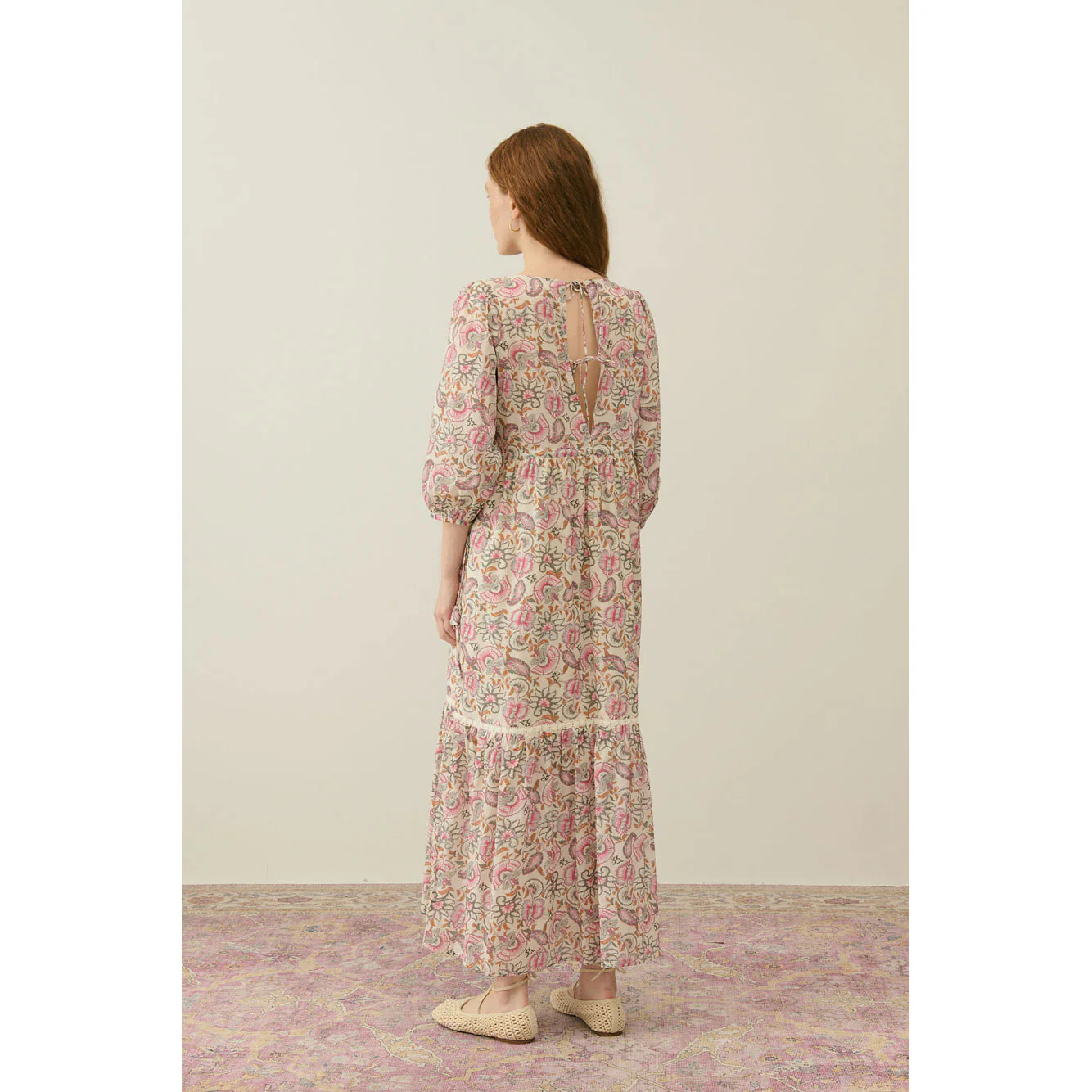Louise Misha Cream Dolce Flowers Bali Women Dress - Image 3