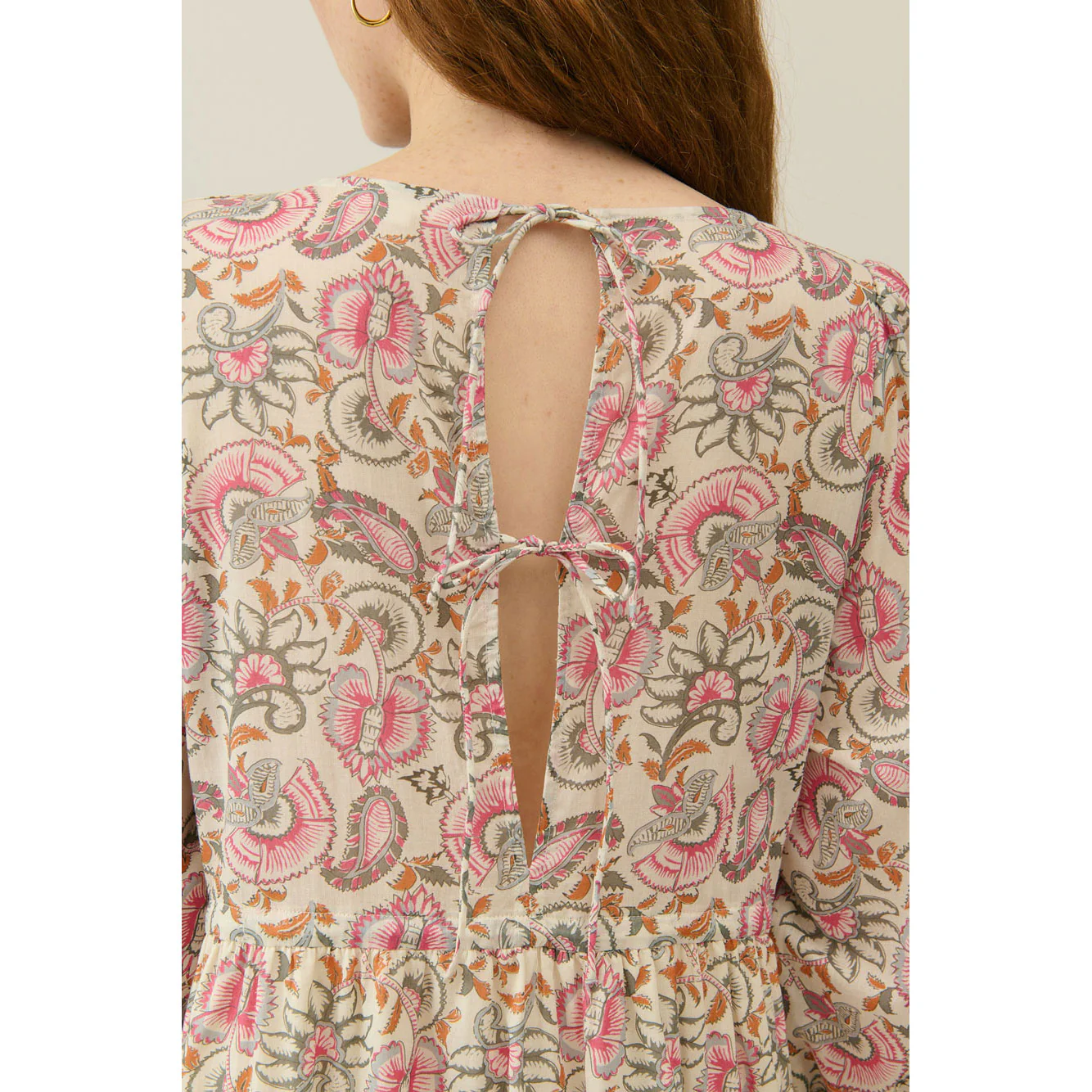 Louise Misha Cream Dolce Flowers Bali Women Dress - Image 4