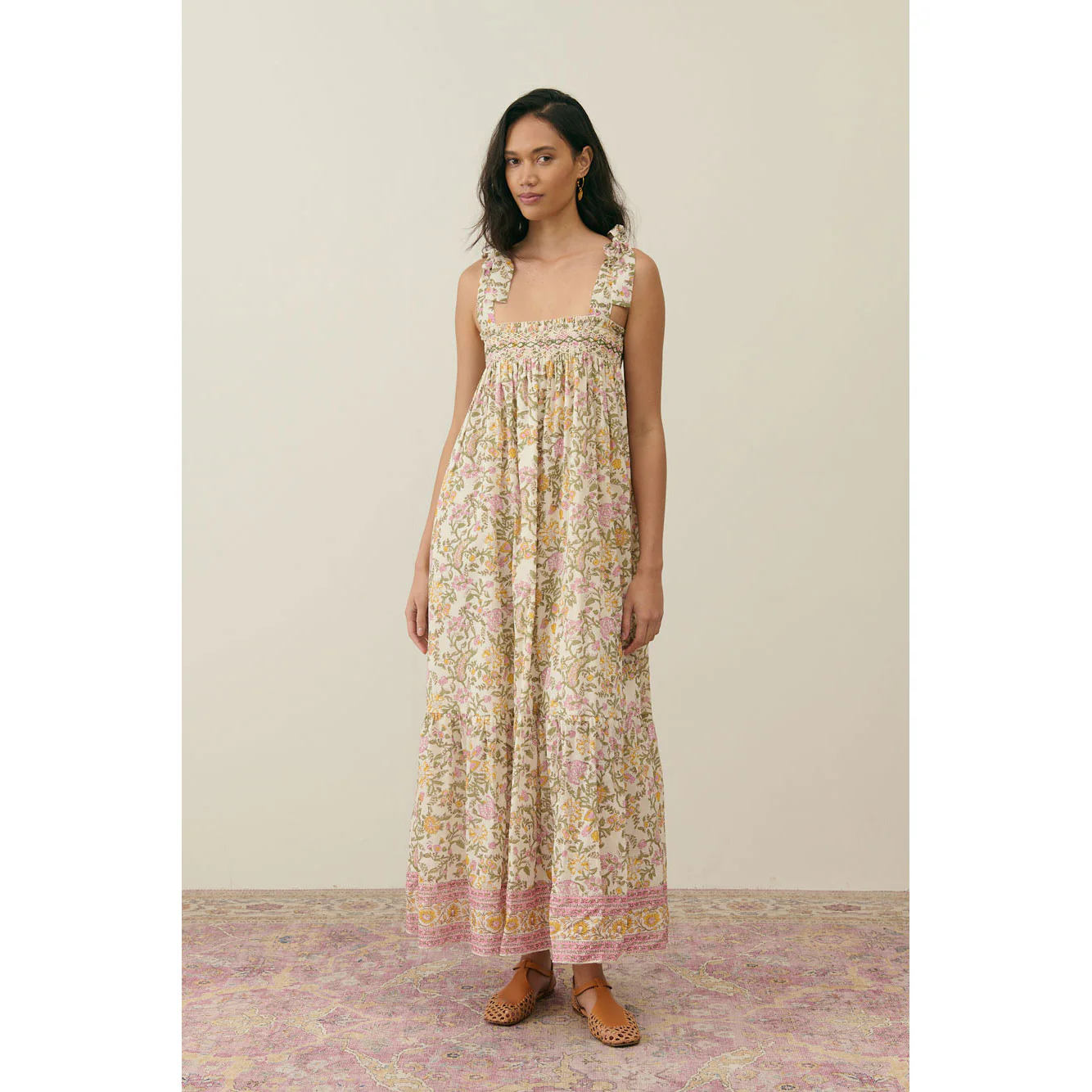 Louise Misha Cream Marcelette Women Dress - Image 2