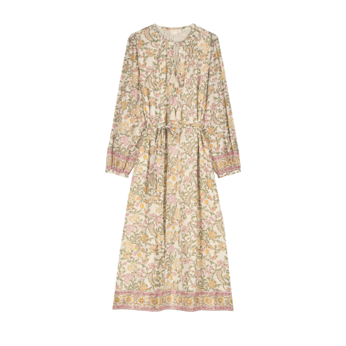 Louise Misha Cream Martina Women Dress