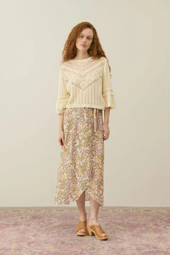Louise Misha Cream Mimosa Spring Lucia Women Skirt - Image 2