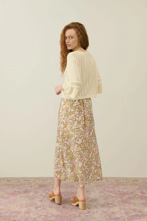 Louise Misha Cream Mimosa Spring Lucia Women Skirt - Image 3