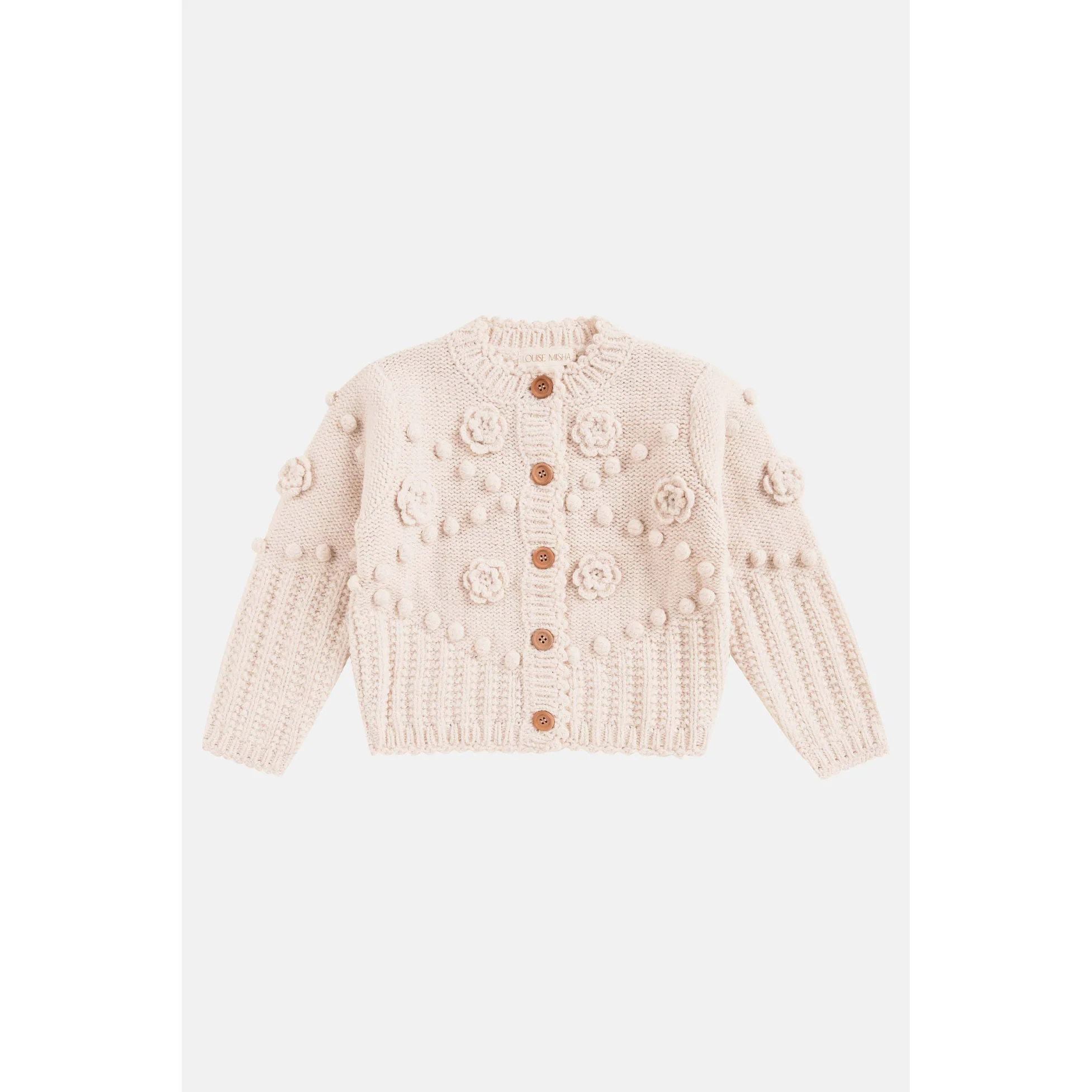 Louise Misha Cream Sandy Cardigan