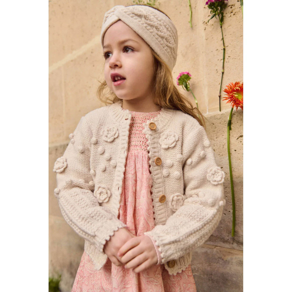 Louise Misha Cream Sandy Cardigan - Image 2