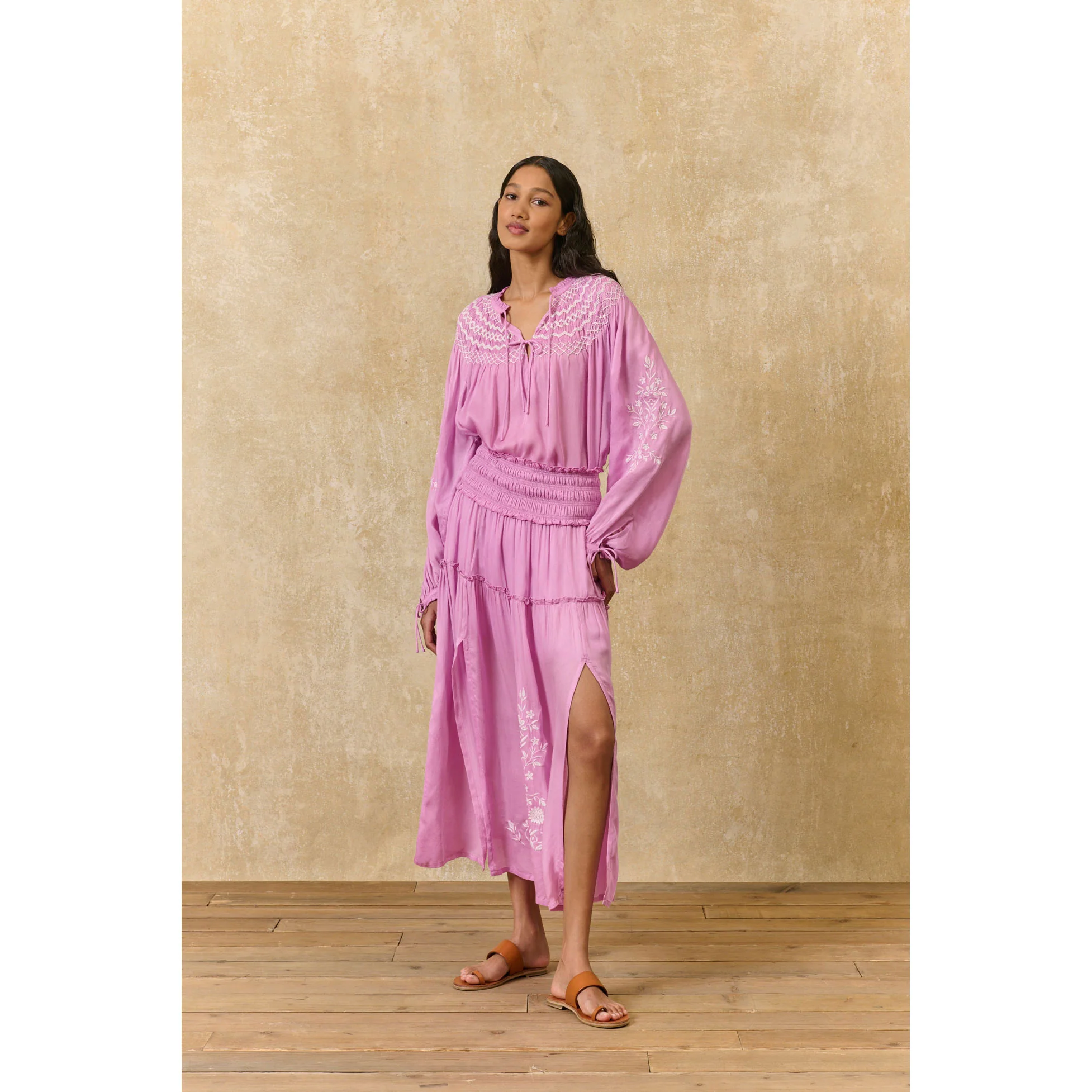 Louise Misha Dusty Pink Polly Womens Skirt - Image 2