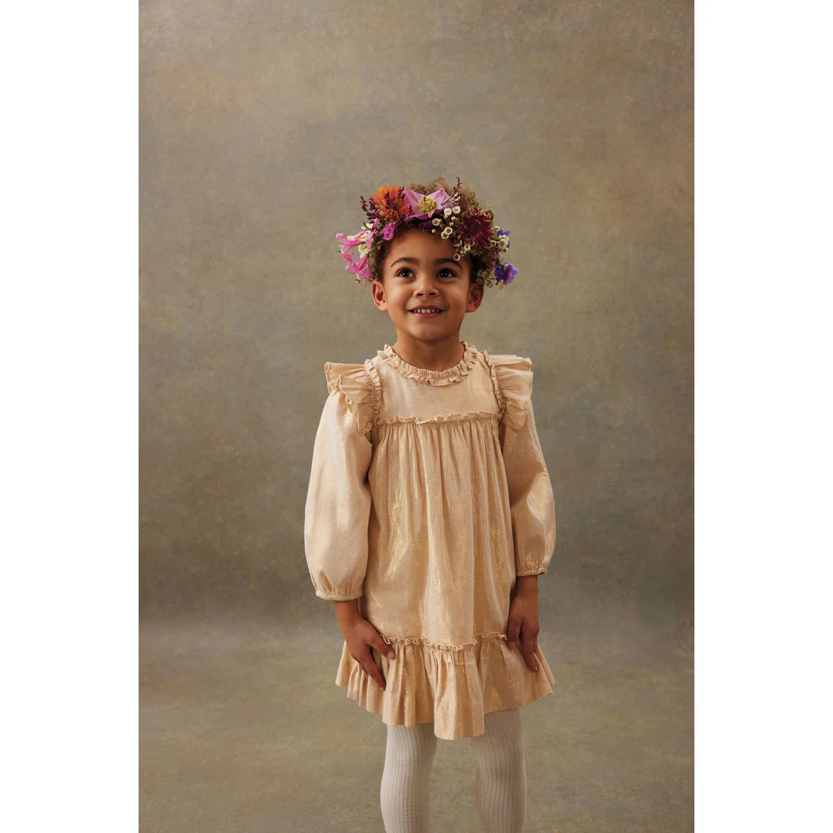 Louise Misha Gold Nolia Dress - Image 2