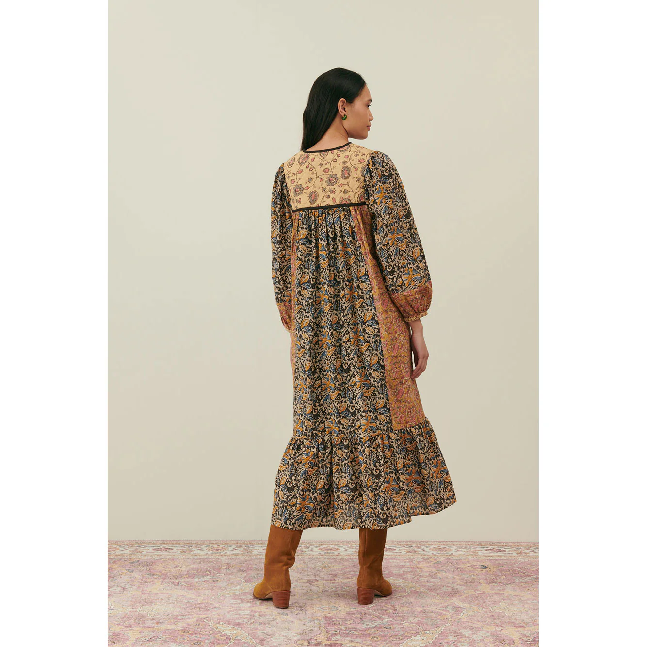 Louise Misha Honey Charcoal Poem Gypsia Dress - Image 4