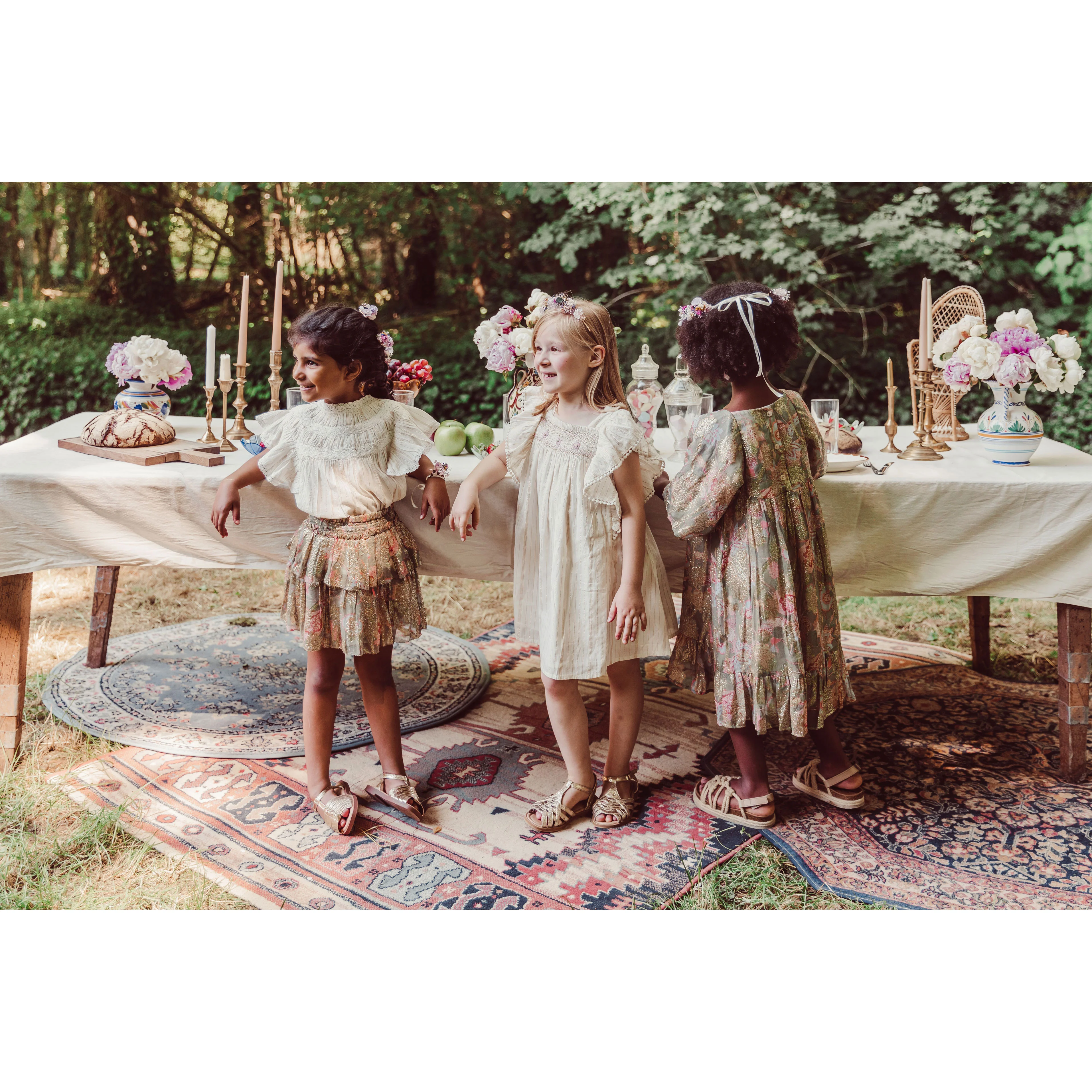 Louise Misha Khaki Wild Bouquet Olivina Dress - Image 6