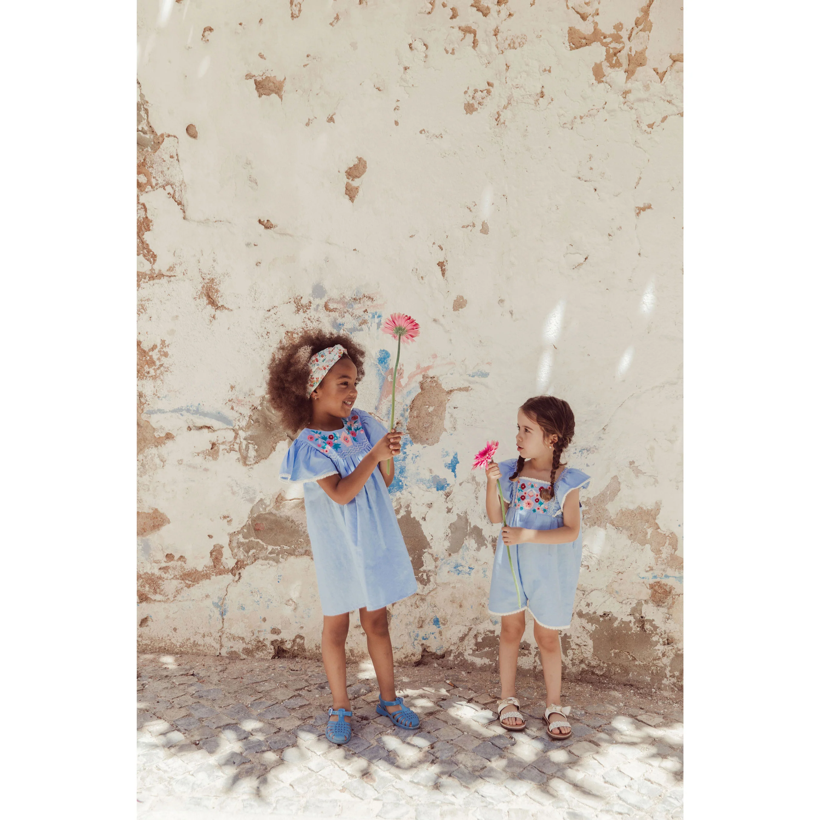 Louise Misha Light Blue Anna Dress - Image 3