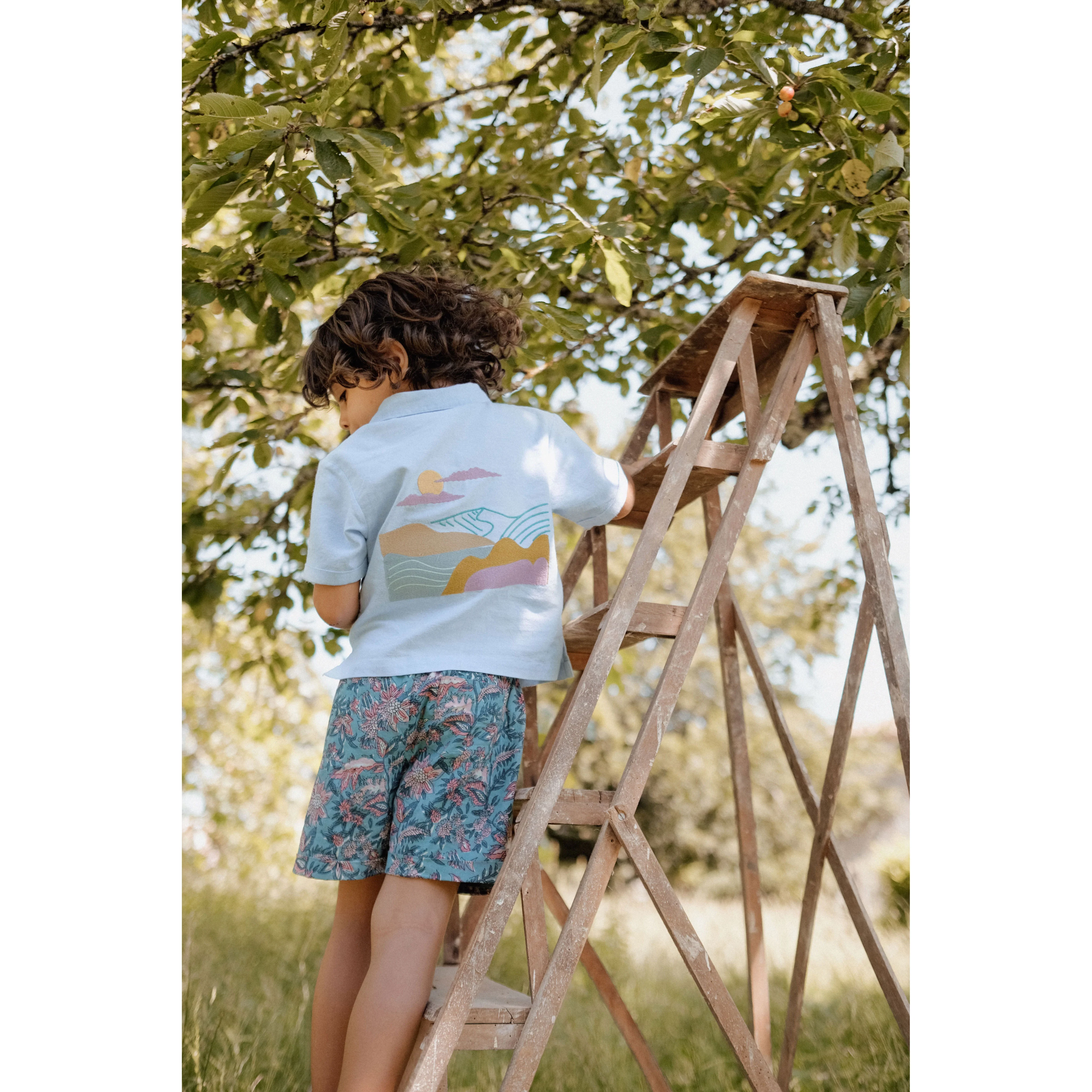 Louise Misha Light Blue Lov Shirt - Image 3