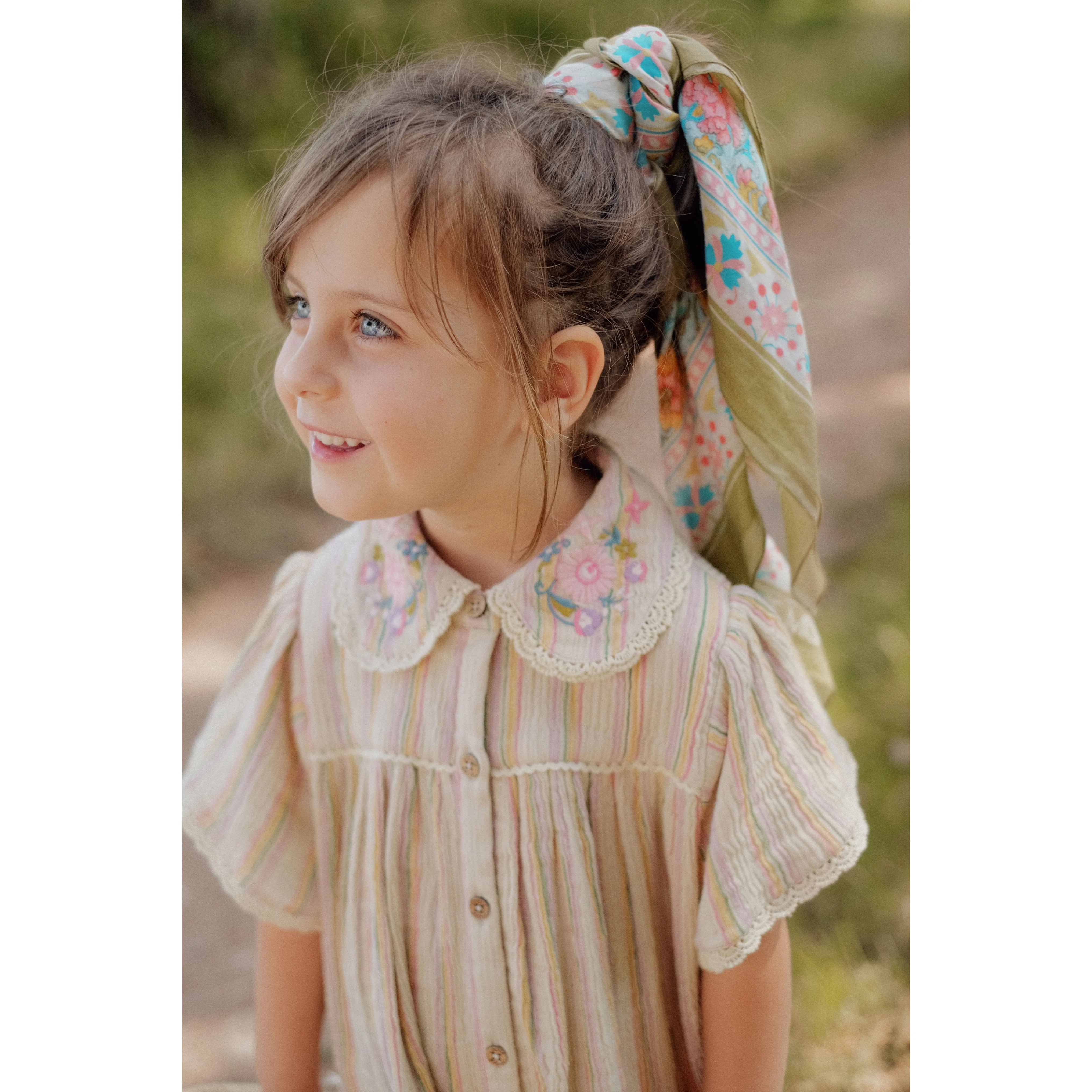 Louise Misha Multicolor Rainbow Lines Marla Dress - Image 4