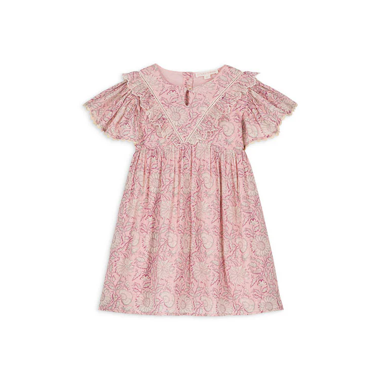 Louise Misha Pink Daisy Garden Siloe Dress