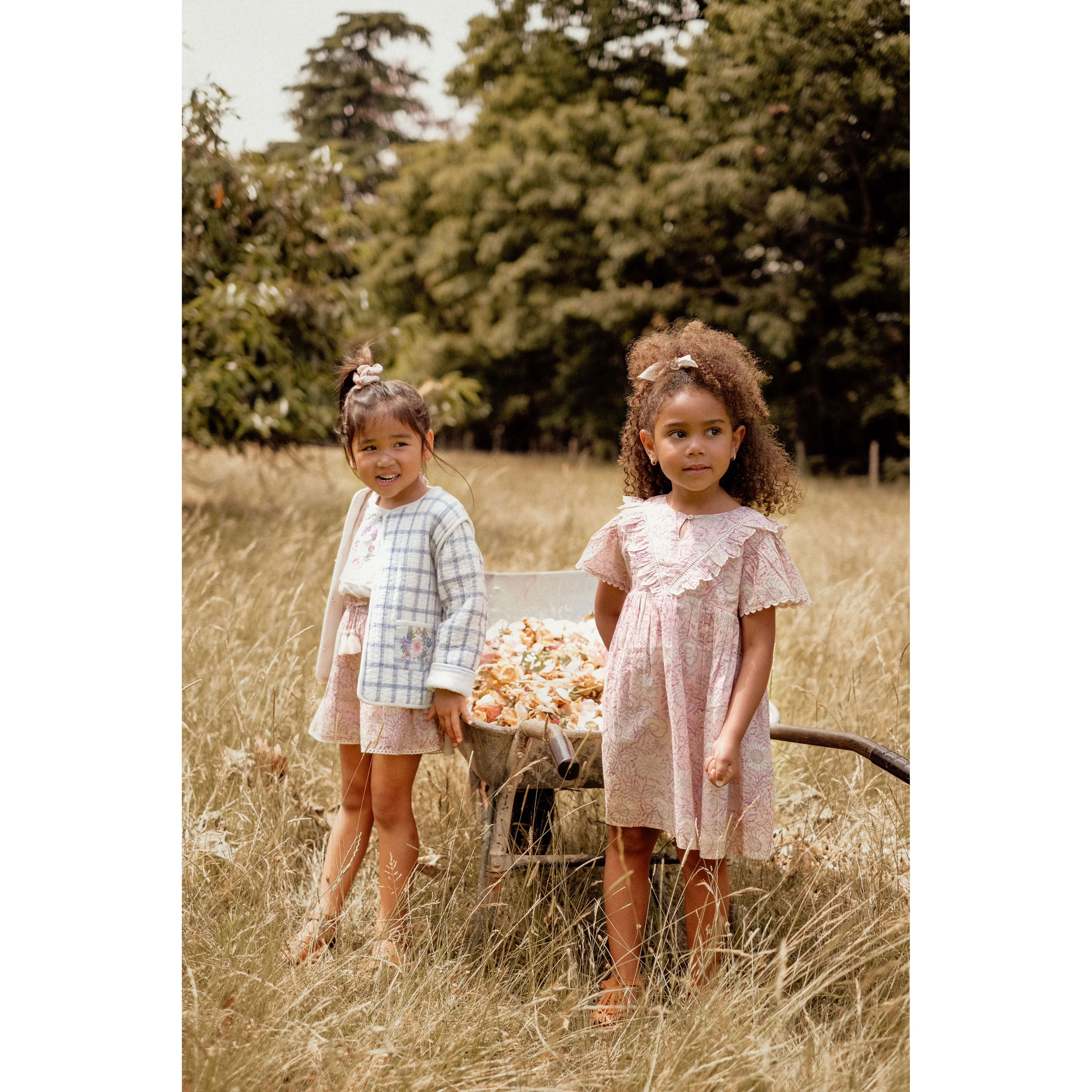Louise Misha Pink Daisy Garden Siloe Dress - Image 2