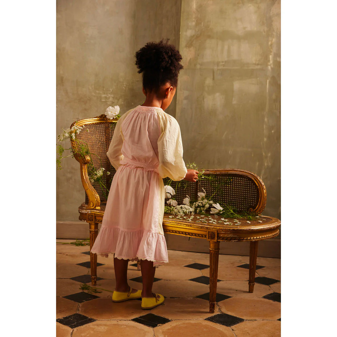 Louise Misha Pink Yellow Anetta Skirt - Image 3