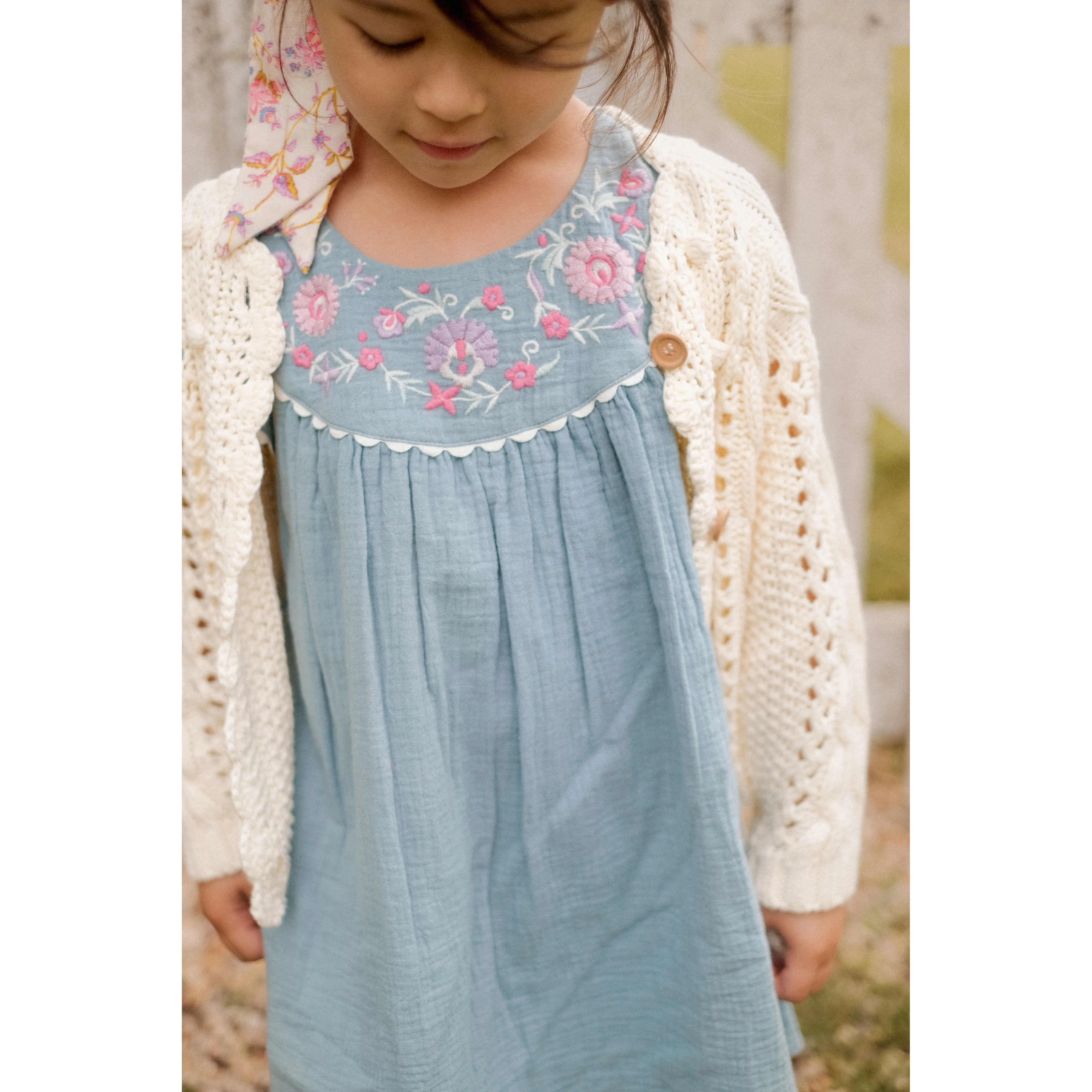 Louise Misha Stone Blue Aria Dress - Image 3