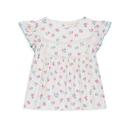 Louise Misha White Armande Blouse