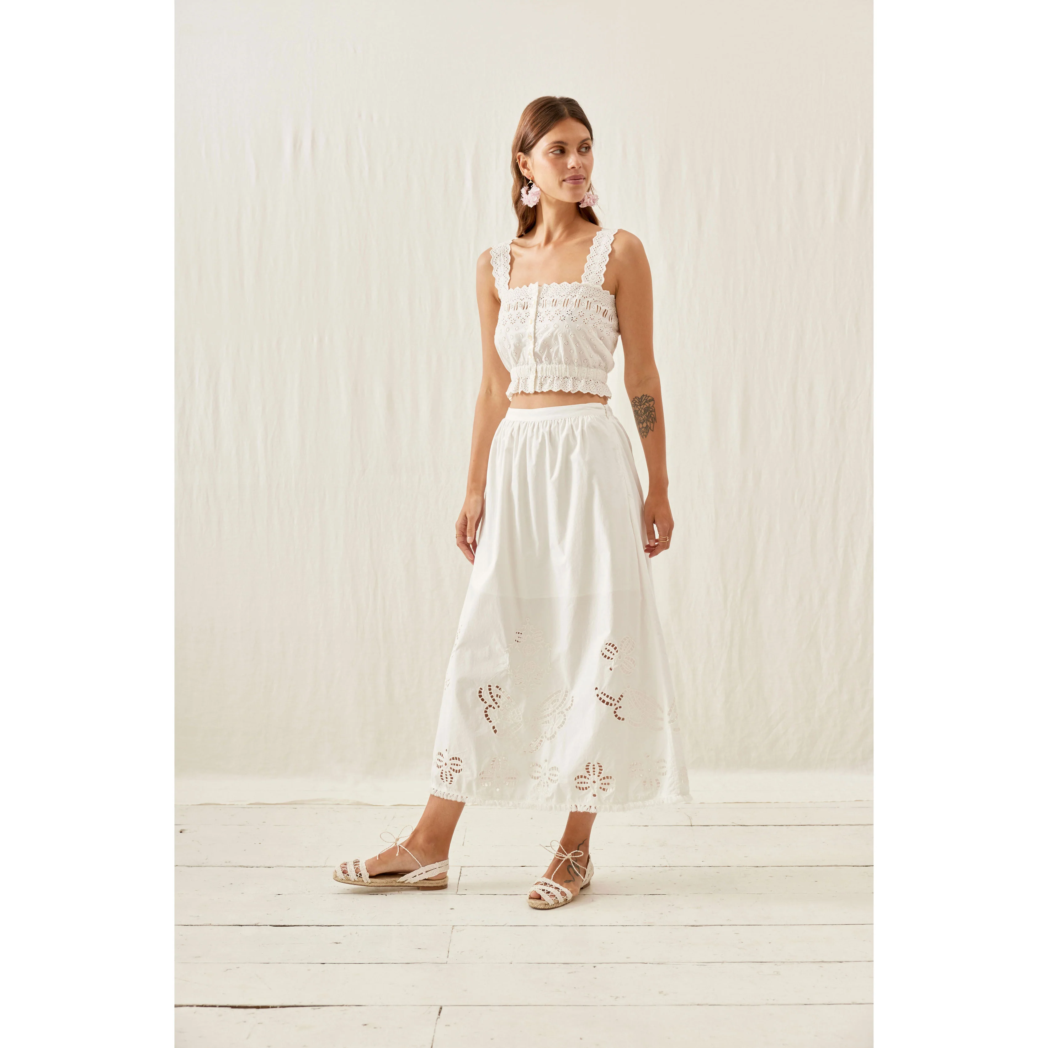 Louise Misha White Paola Skirt - Image 3
