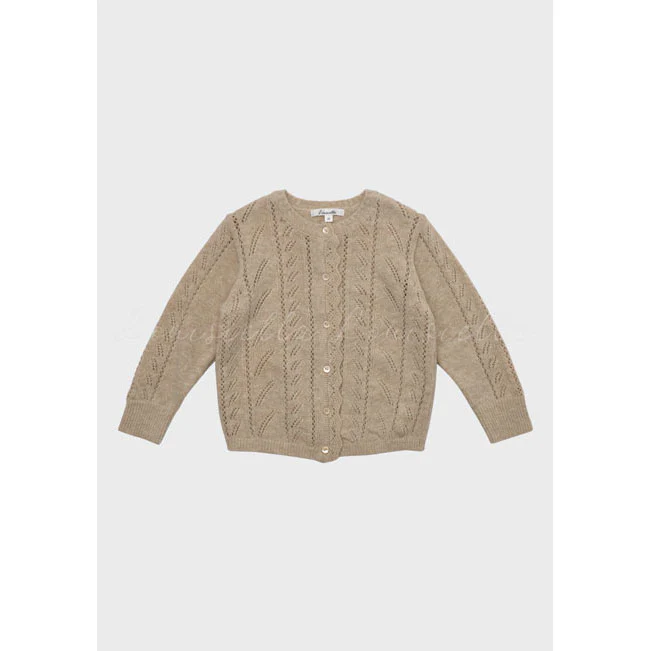 Louisiella Beige Abbie Knit Cardigan