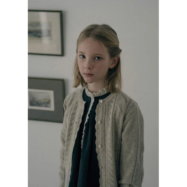 Louisiella Beige Abbie Knit Cardigan - Image 2