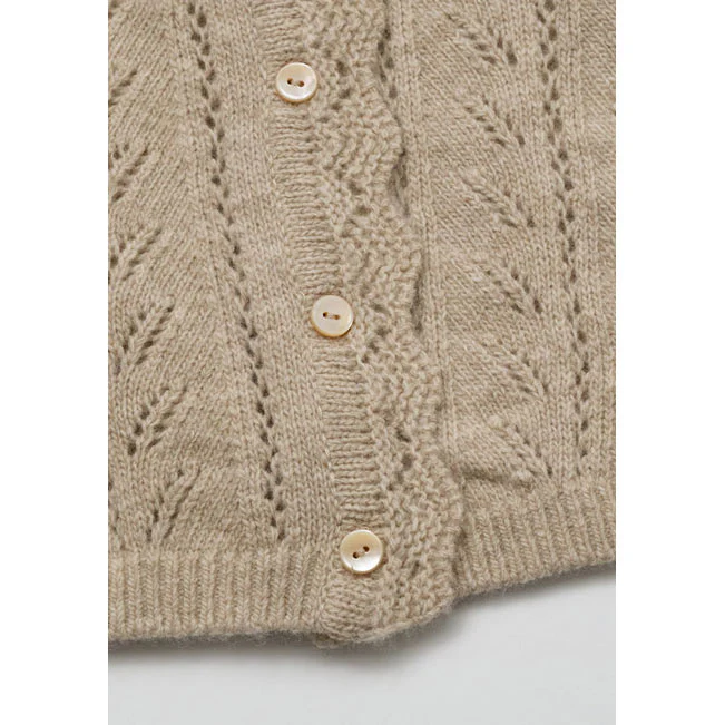 Louisiella Beige Abbie Knit Cardigan - Image 6