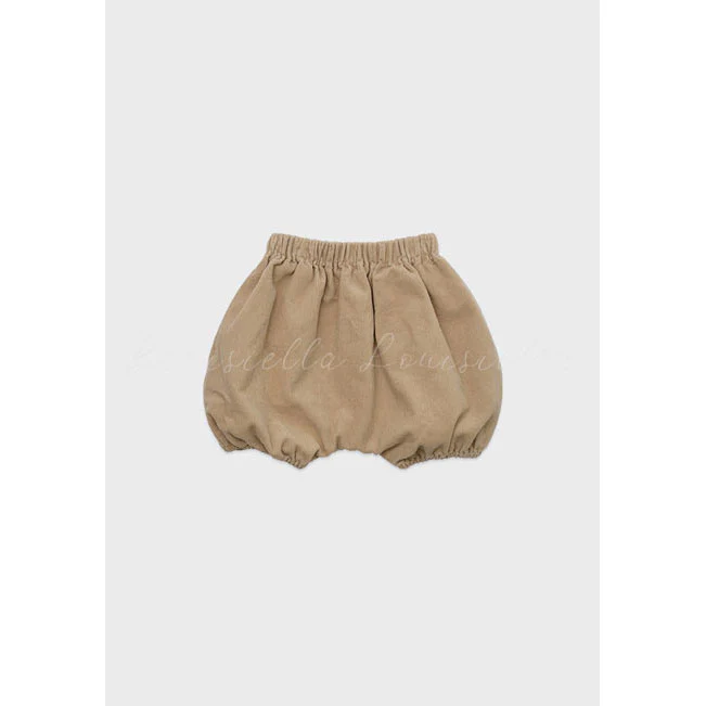 Louisiella Beige Baby Ganaelle Corduroy Bloomer - Image 2