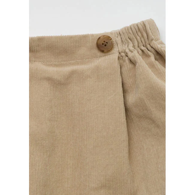 Louisiella Beige Baby Ganaelle Corduroy Bloomer - Image 3