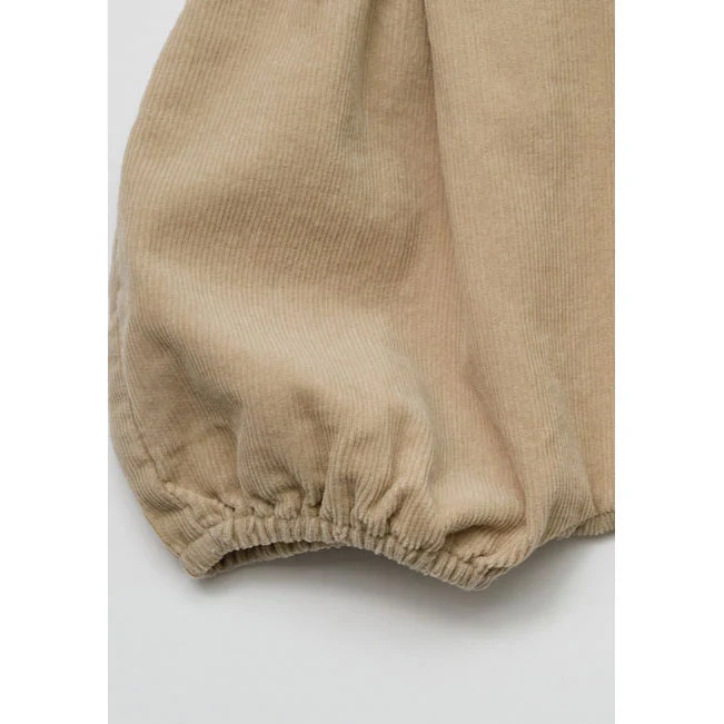 Louisiella Beige Baby Ganaelle Corduroy Bloomer - Image 4