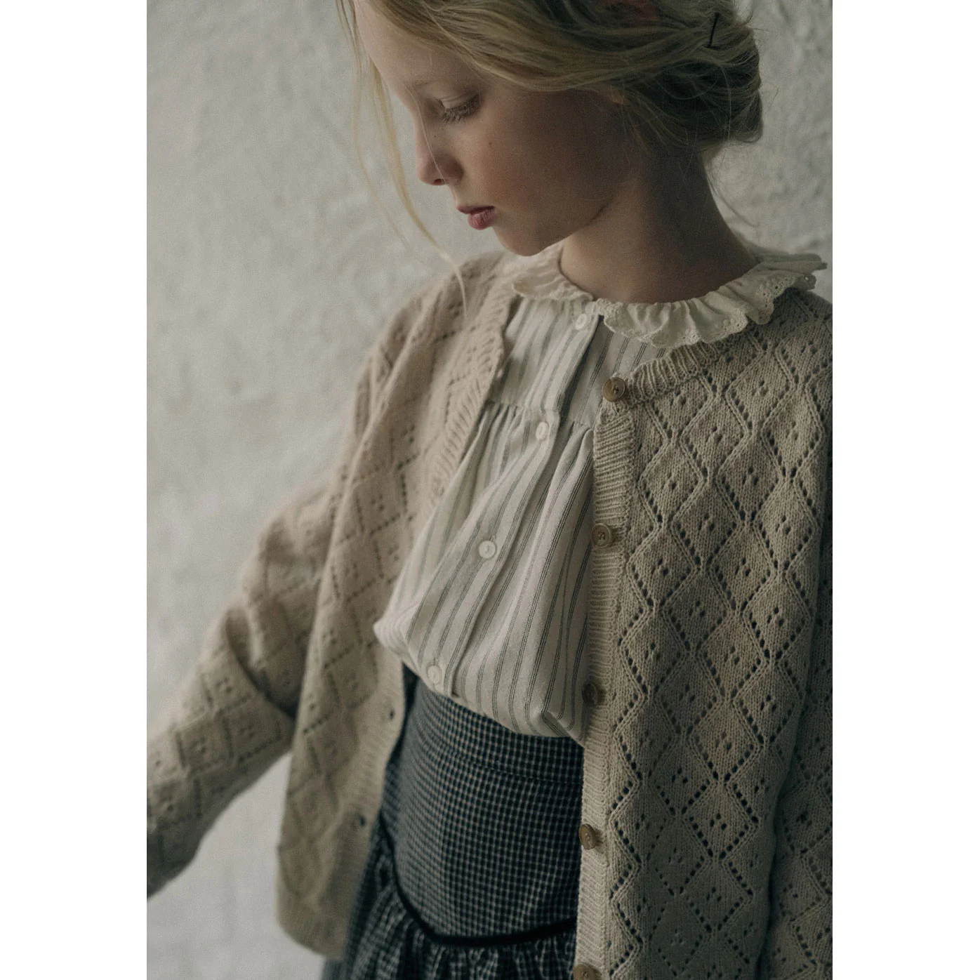 Louisiella Beige Perry Knit Cardigan - Image 4