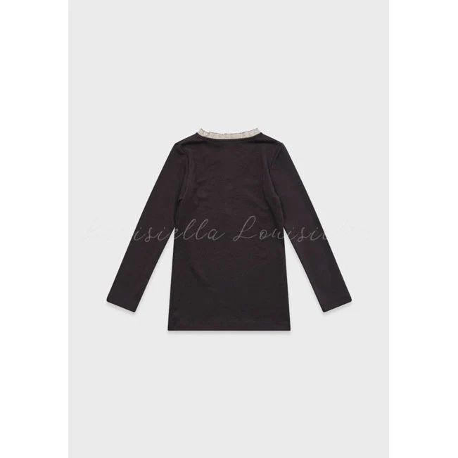 Louisiella Charcoal Vania T-Shirt - Image 2