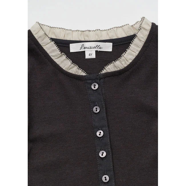 Louisiella Charcoal Vania T-Shirt - Image 3