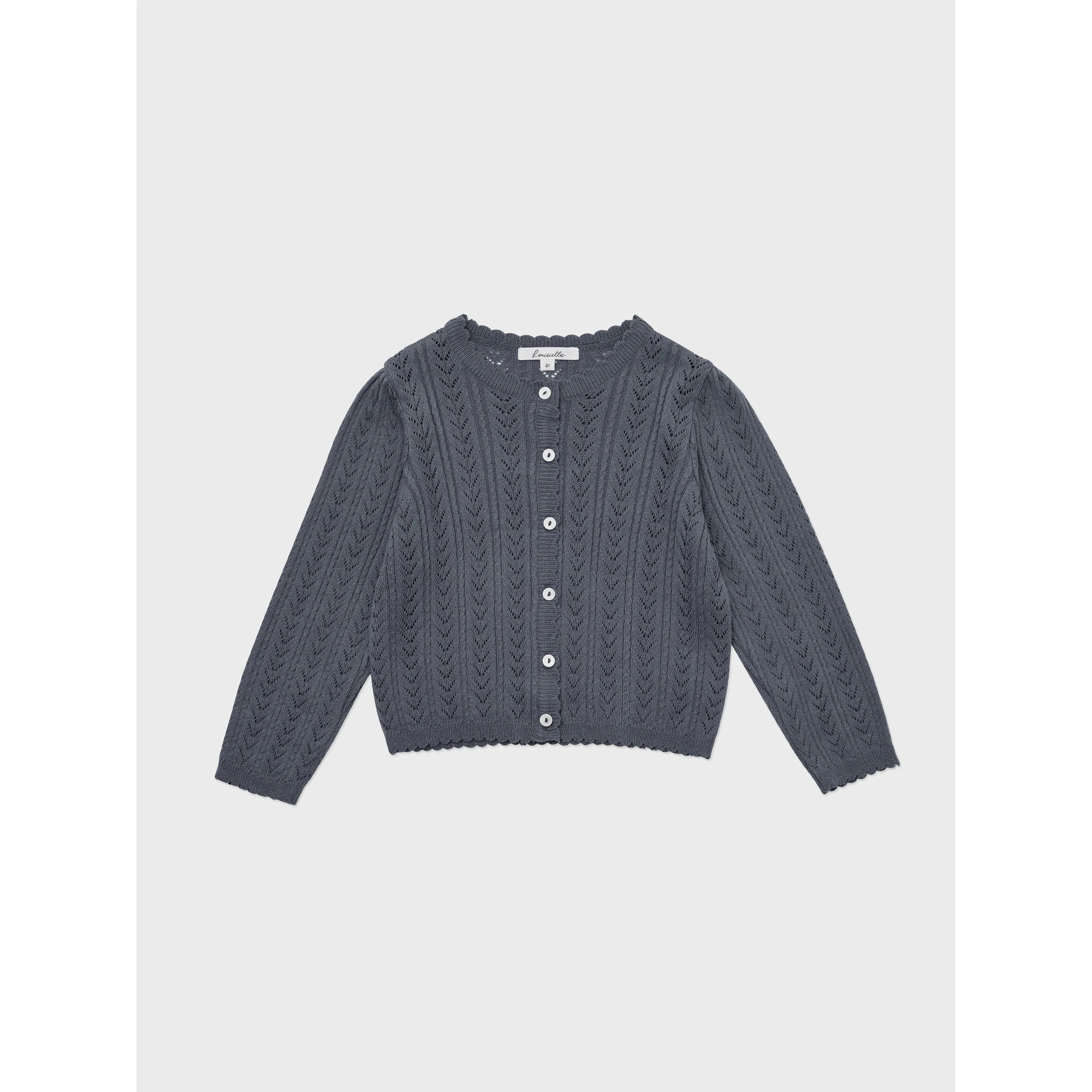 Louisiella Deep Blue Kelsea Knit Cardigan