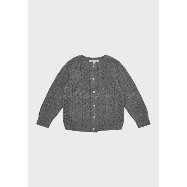 Louisiella Gray Abbie Knit Cardigan