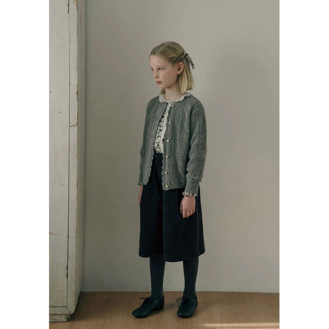 Louisiella Gray Abbie Knit Cardigan - Image 2