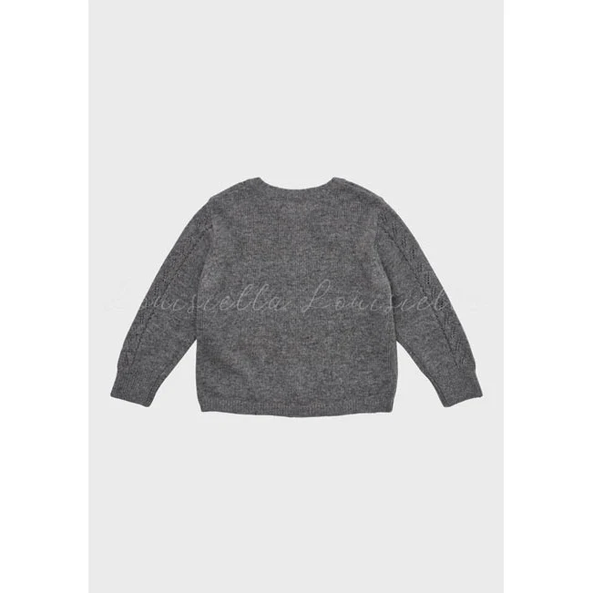 Louisiella Gray Abbie Knit Cardigan - Image 3