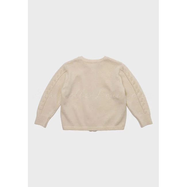 Louisiella Ivory Abbie Knit Cardigan - Image 3